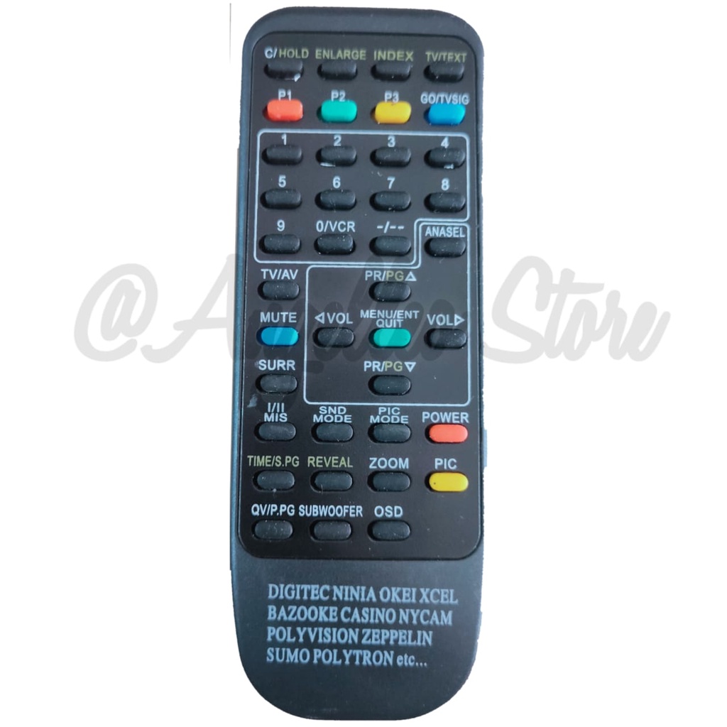 Remot TV Multi~TV Tabung~MINIMAX POLYTRON~Baru