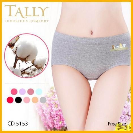 Tally 5153 Celana dalam wanita Cd berbahan katun Lembut Original Tally
