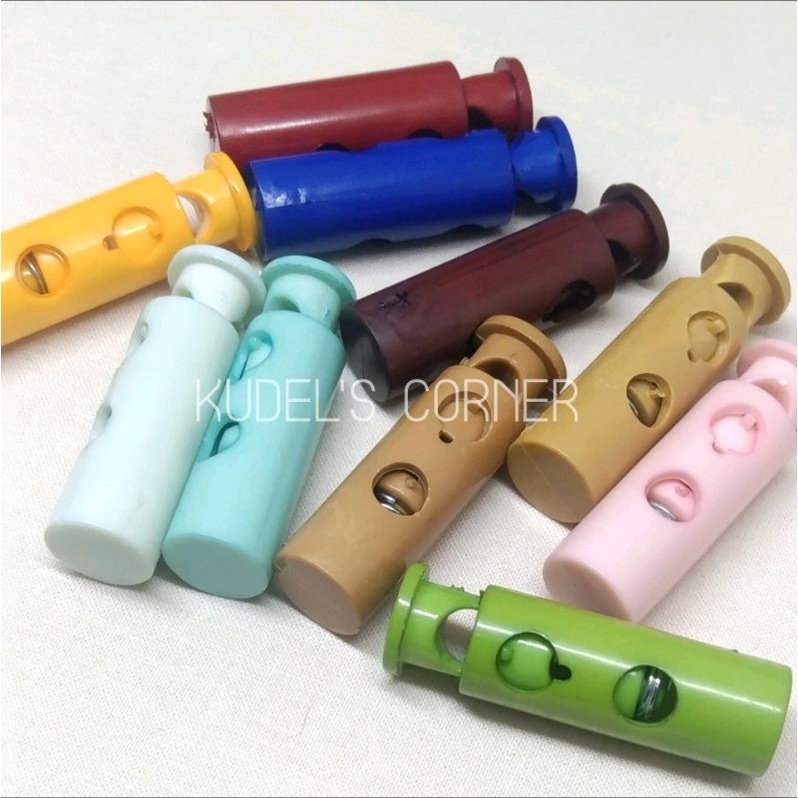 12pcs/ 1 lusin stopper tabung / botol 2 lubang