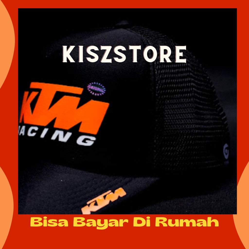 Snapback Topi Trucker Jaring Dewasa KTM Racing