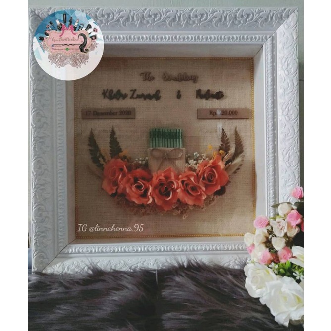 MAHAR RUSTIK SIMPLE/ BUNGA MAWAR PALSU RUSTIK