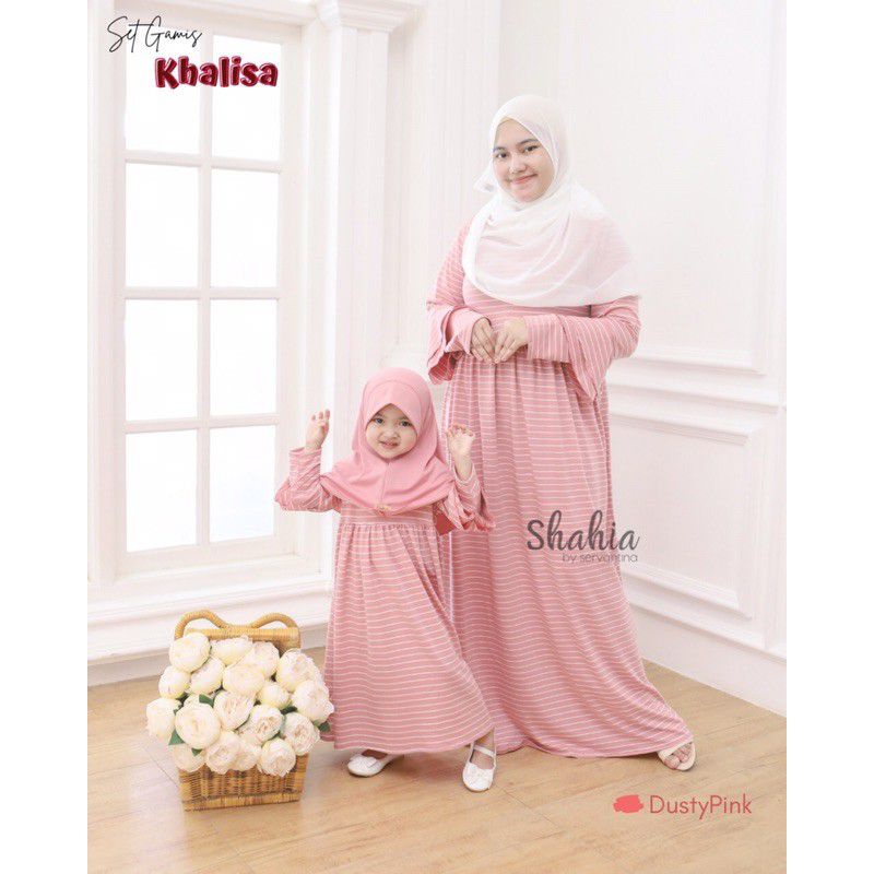 Shahia Gamis khalisa set hijab