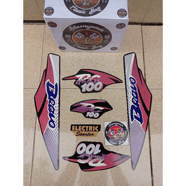 Jual Sticker List Polet Lis Striping Stiker Suzuki RC 100 RC100 Bravo