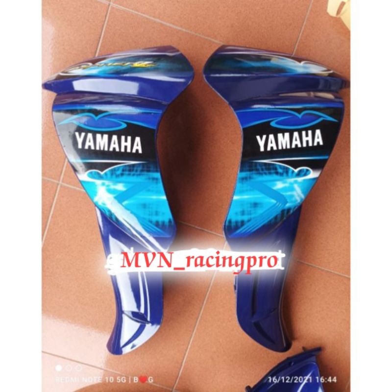 Cover dek sayap luar sayapan luar biru + sticker YAMAHA JUPITER Z NEW BURHAN / BELUK bahan tebal mir