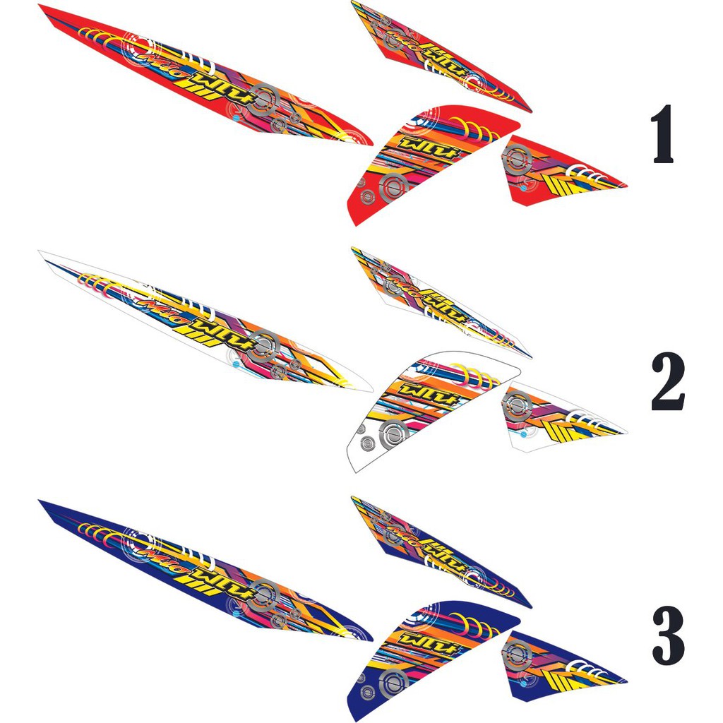 X2 STIKER MIO GT MIO J STRIPING THAILAND SR07