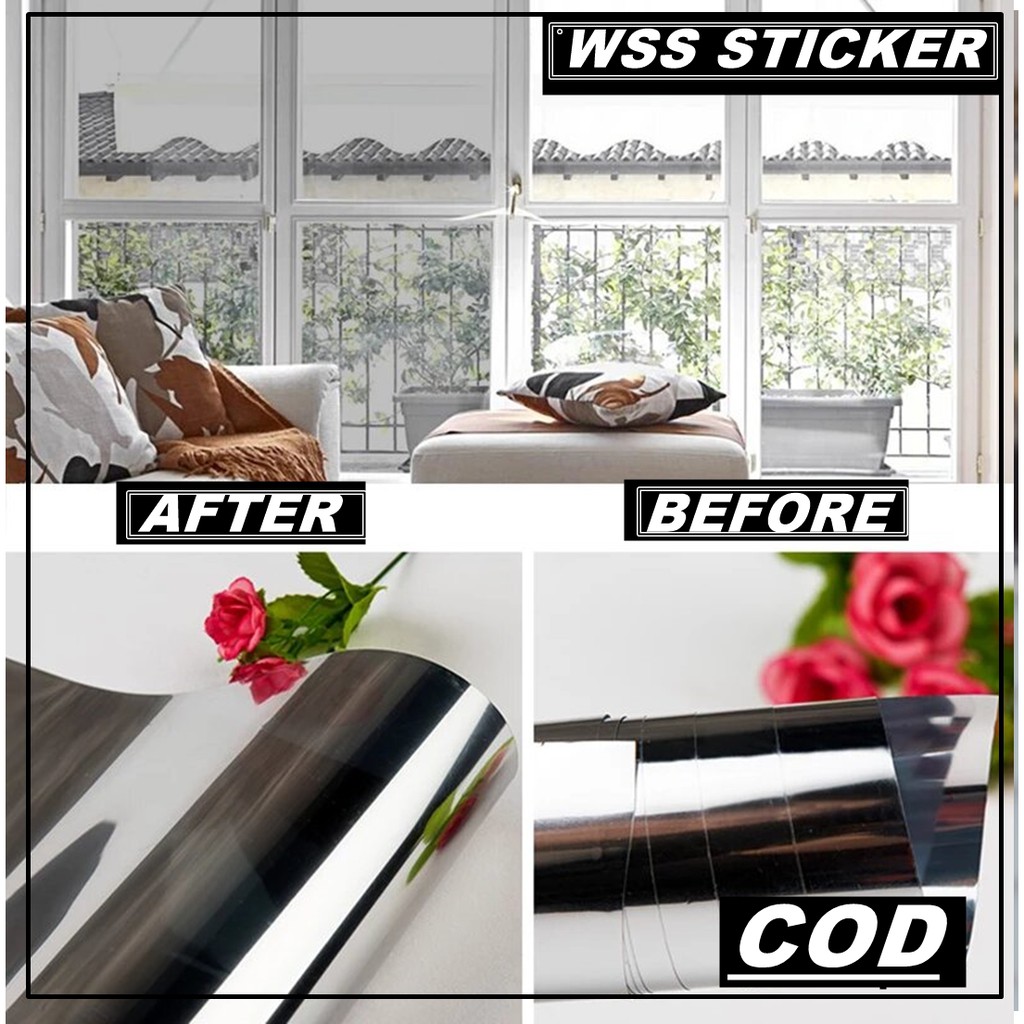 Stiker kaca film one way jendela rumah gedung one way ( Bayar Di Tempat ) Kaca film one way