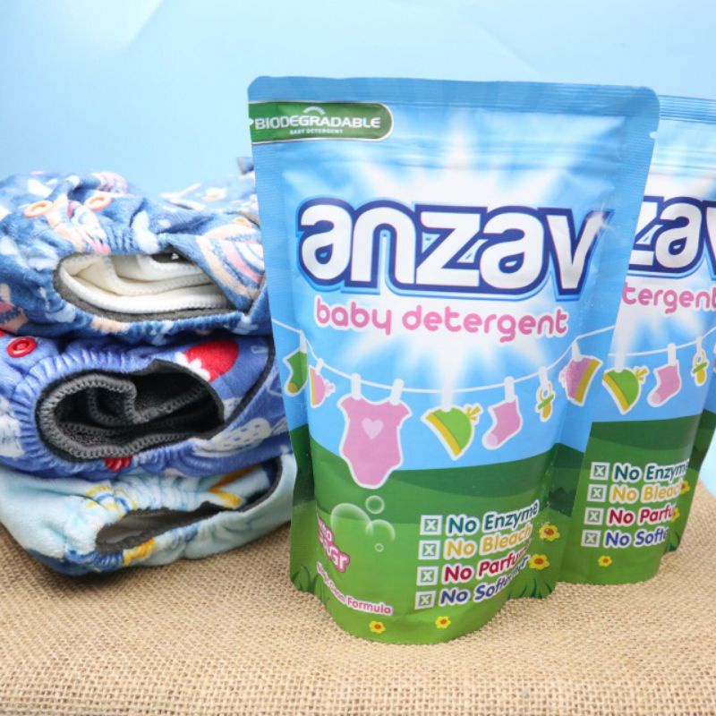 ANZAV Baby Detergent 500gr Deterjen Clodi Sabun Cuci Baju Bayi Ramah Lingkungan