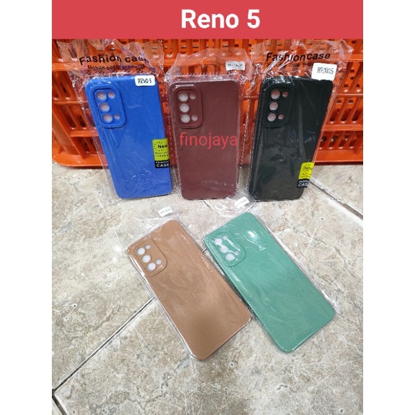 Softcase Reno 5 Reno 5 Pro Silikon Casing Selicon Case Macaron Pelindung Pro Camera