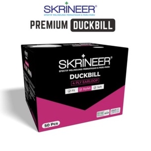 Masker Skrineer Premium Duckbill 4ply