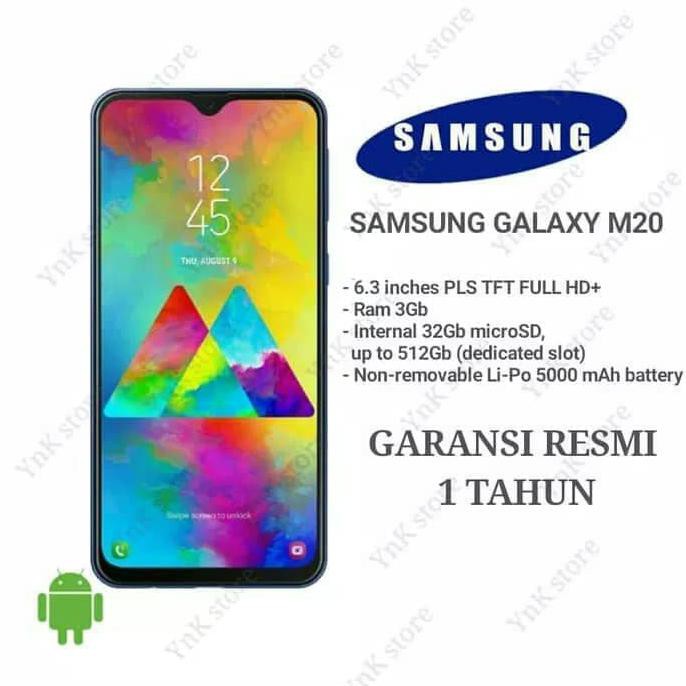TERMURAH Hp samsung M20 ram 3/32gb garansi resmi sein indonesia m20 ram 3 / 32 READY STOCK