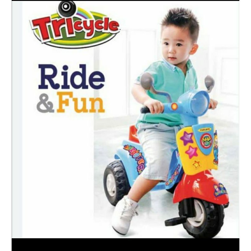 scooter 609 SHP atau vespa dorong misic