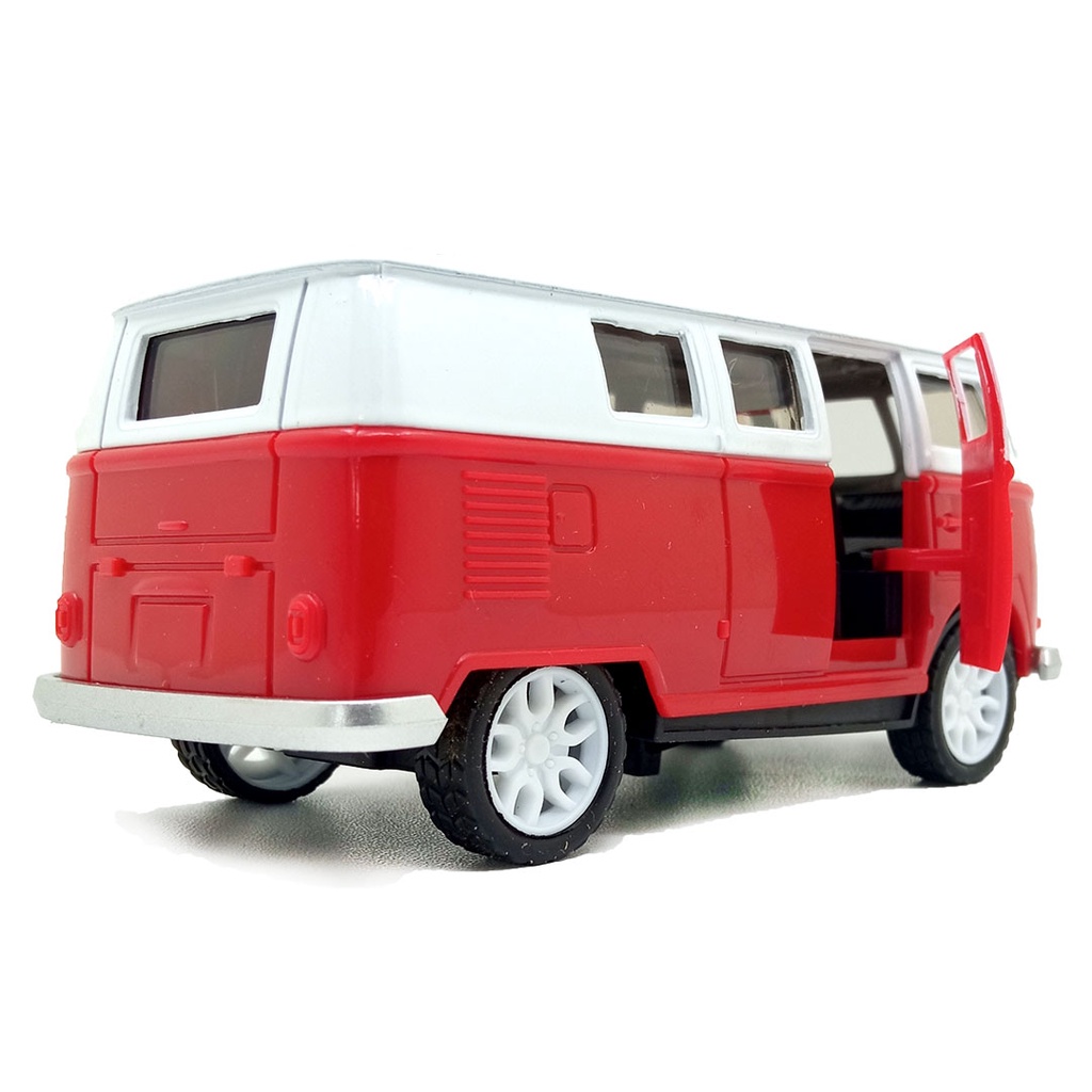 Toy Addict VW T1 Classic Car Merah Diecast Metal Mainan Mobil Klasik