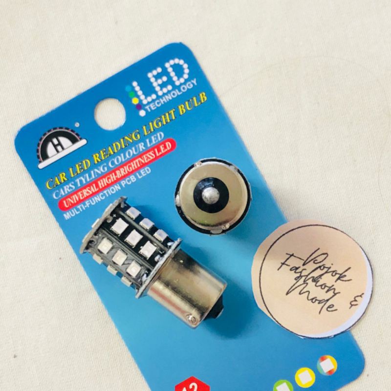 Bohlamp LED Kaki 1 Bohlamp LED Mobil Motor 12 Volt 1 pack isi 2 pc