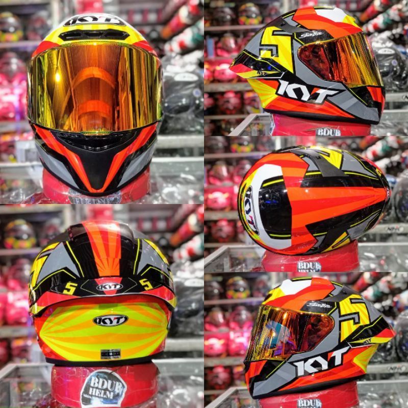 VISOR KACA HELM KYT TTCOURSE | IRIDIUM | VISOR CUSTOM TT COURSE MURAH