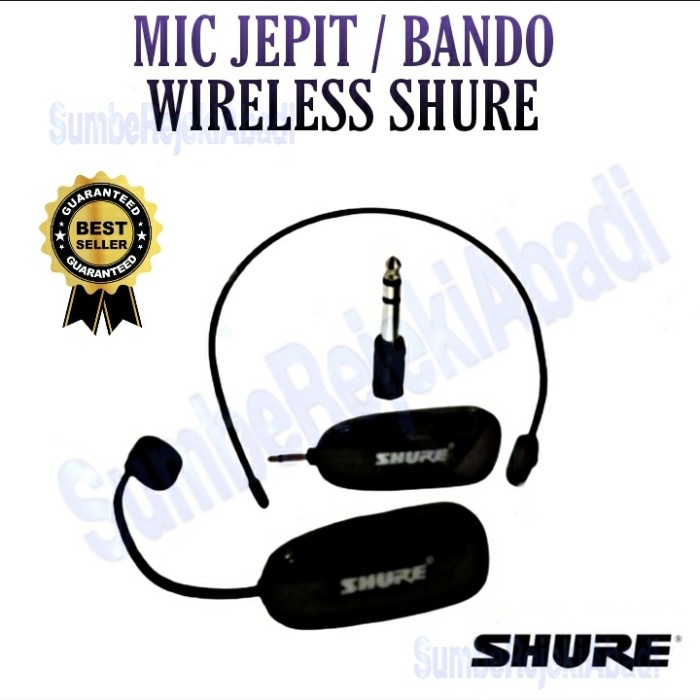 MIC JEPIT / BANDO WIRELESS SHURE MULTIFUNGSI