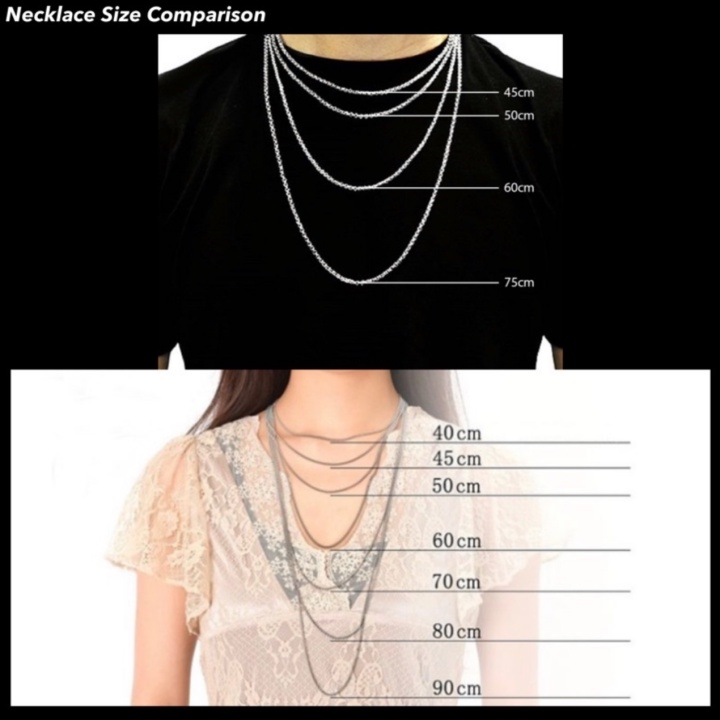 ELNIRO Necklace LUIGI Real Titanium Anti Karat Kalung Titanium Pria Wanita Unisex