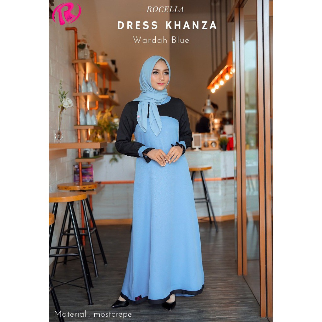 Dress Muslim Wanita Jumbo - Gamis Jumbo Terbaru 2021 - Dress Khanza Rocella