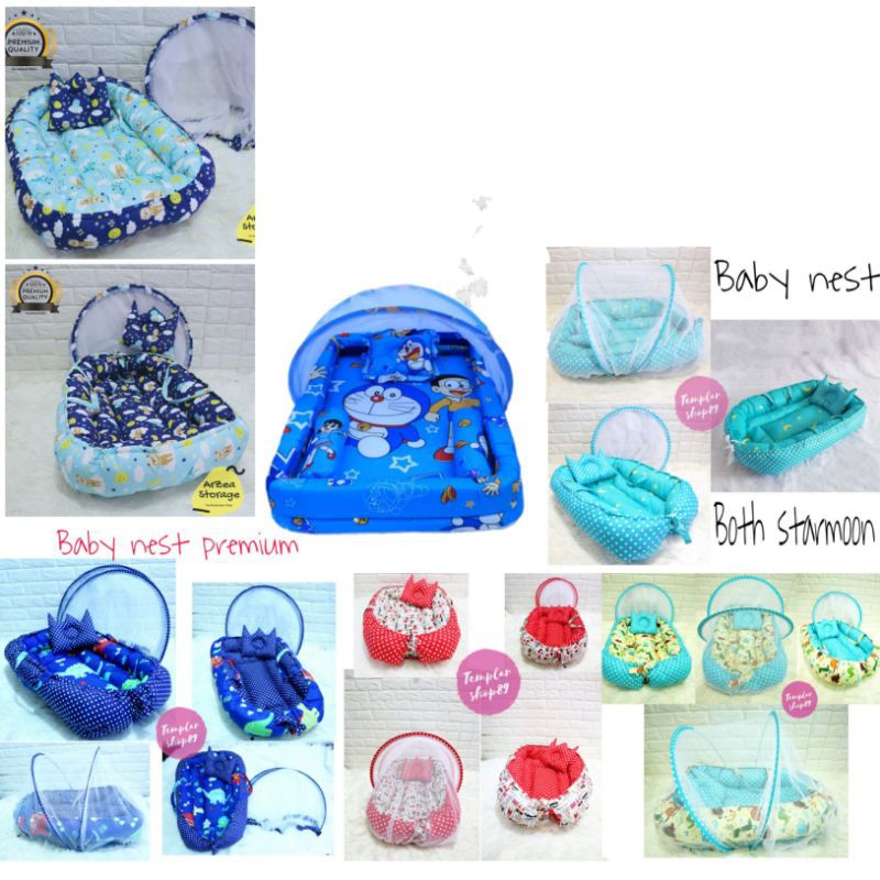 Paket Kasur Bayi kolam Kelambu Set Baru Lahir Murah | Produk Perlengkapn Tempat Tidur Baby KD