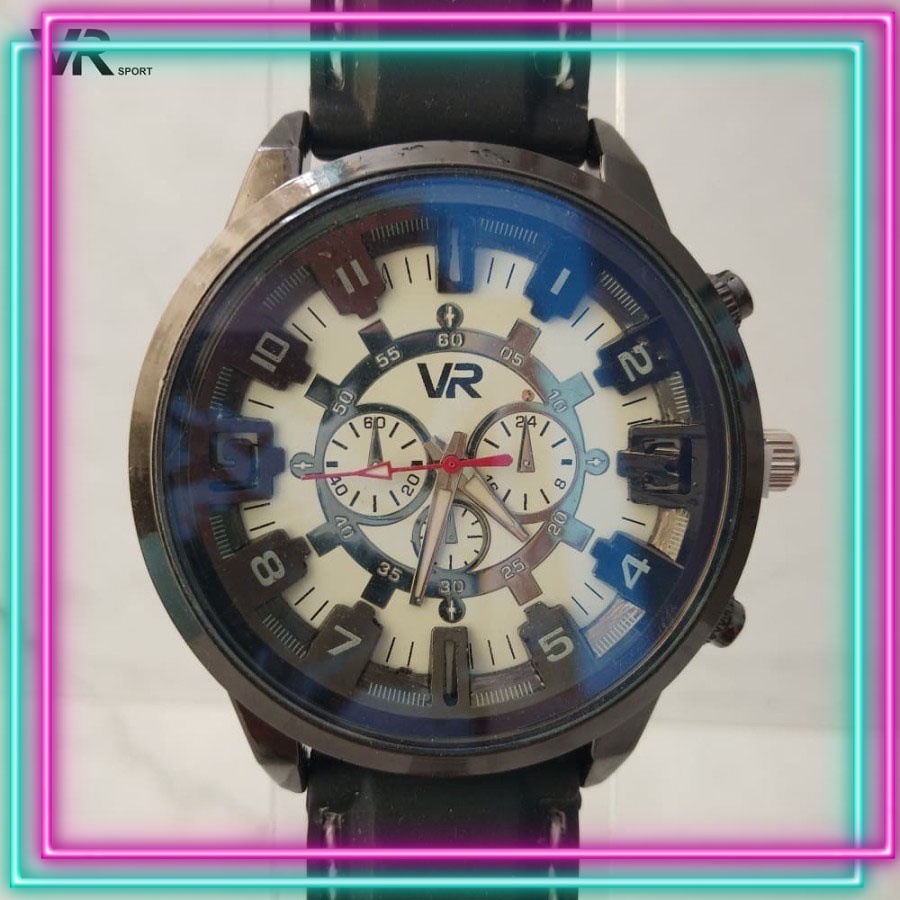 [✅ COD] Jam Tangan Kasual Pria Merk VR Speedster Hitam Original Impor