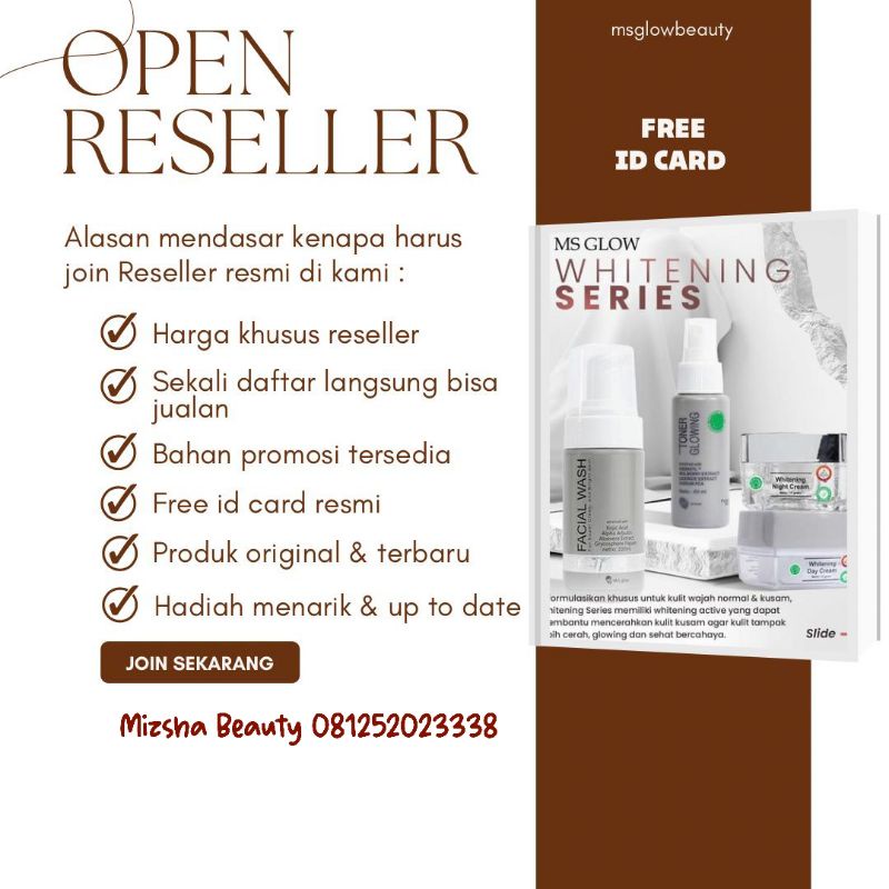 MS GLOW JOIN RESELLER RESMI