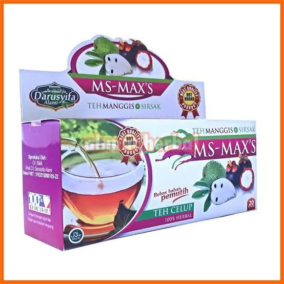 

[COD] Teh Celup Herbal Kulit Manggis Daun Sirsak MS Max's Darusyifa Alami