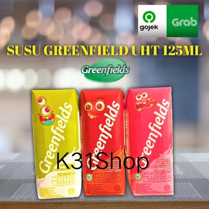 

READY COD Susu Uht Greenfields 125 mlx40 Full Cream/ Choco Malt ( gojek only) - Full Cream