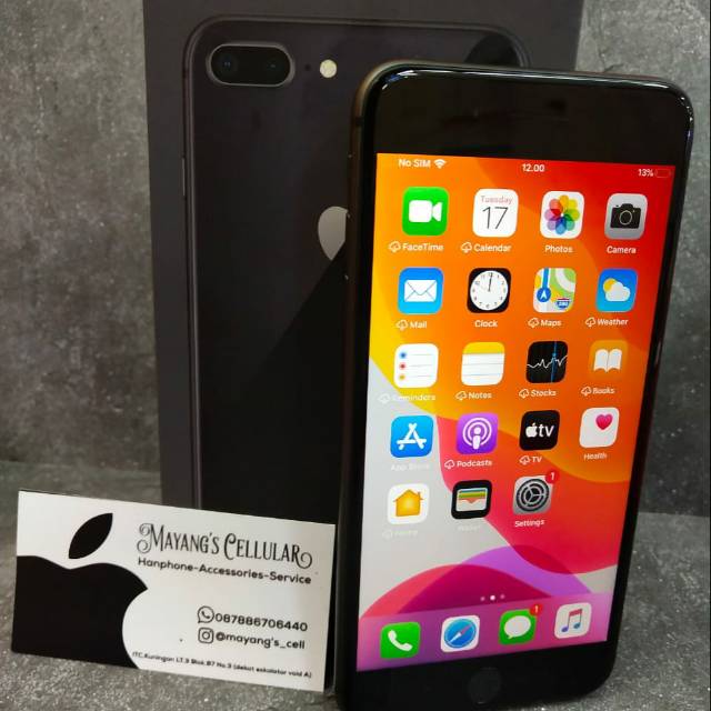 Iphone 8 plus 64gb greyy mulus, murah, | Shopee Indonesia