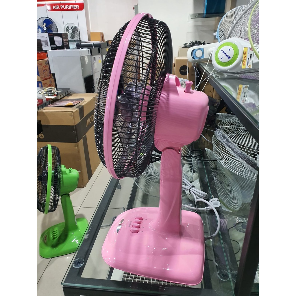 MITSUBISHI DESK FAN 12&quot; D12-GW PINK / KIPAS ANGIN MEJA