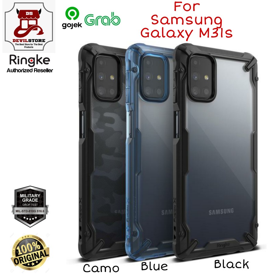 Case Samsung M31s Ringke Fusion X Original Casing Anti Crack M31S