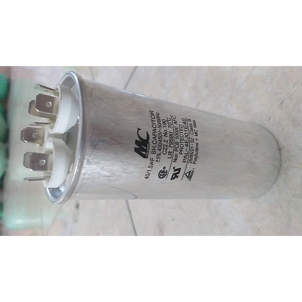 

MC 40+1.5uf