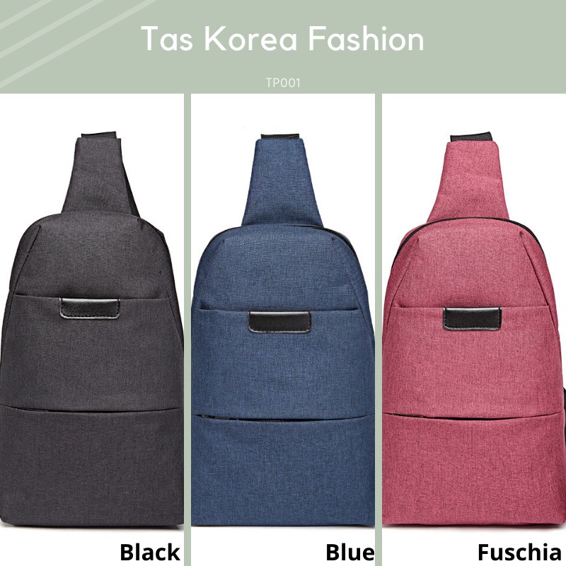 TERMURAH Tas Pria Cowok cowo selempang slempang Fashion terbaru import korea model sling bahu TP001