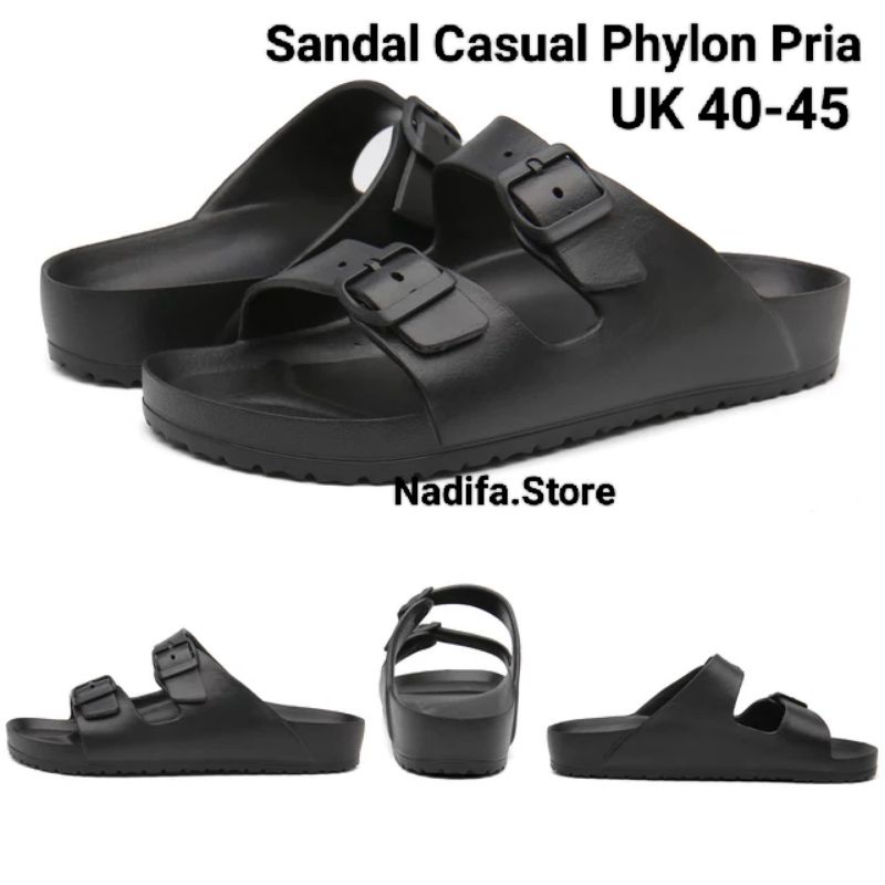 Sandal Pria Birken Jumbo Slip on Strap 2 Sandal Pylon Ringan Korean Styles Ban 2 Limitless
