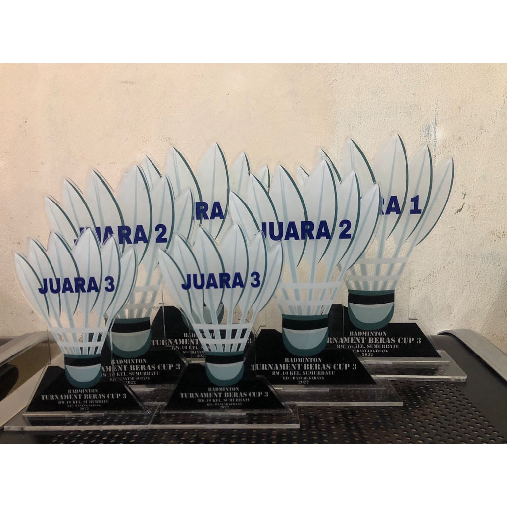 Plakat/piala/piagam/plakat akrilik Plakat Badminton