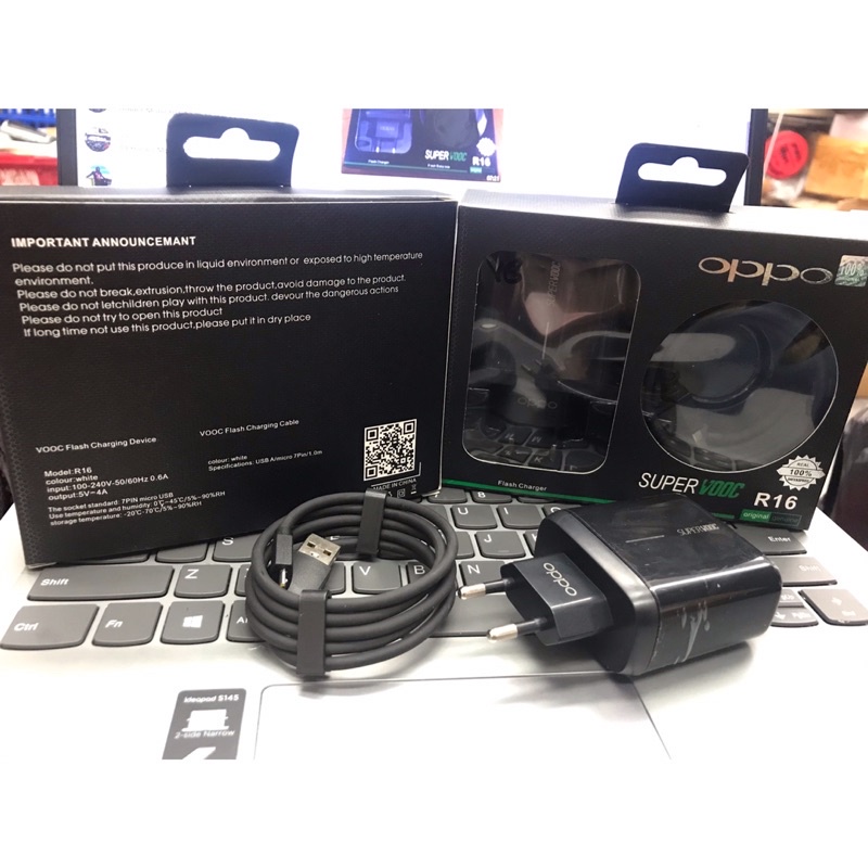 Charger Oppo Ori 100 Super VOOC R16 Colokan Type C