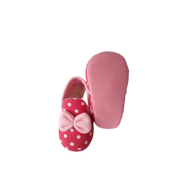 AMH BABY SHOES POLKADOT SLIP ON ANAK PEREMPUAN 0-12 BLN