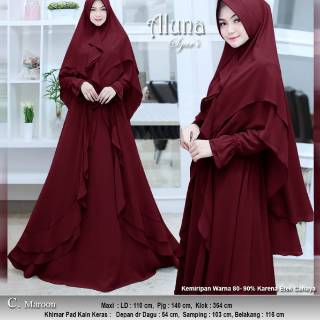 Agrabutik Real pic baju  muslim gamis  aluna syari  original  