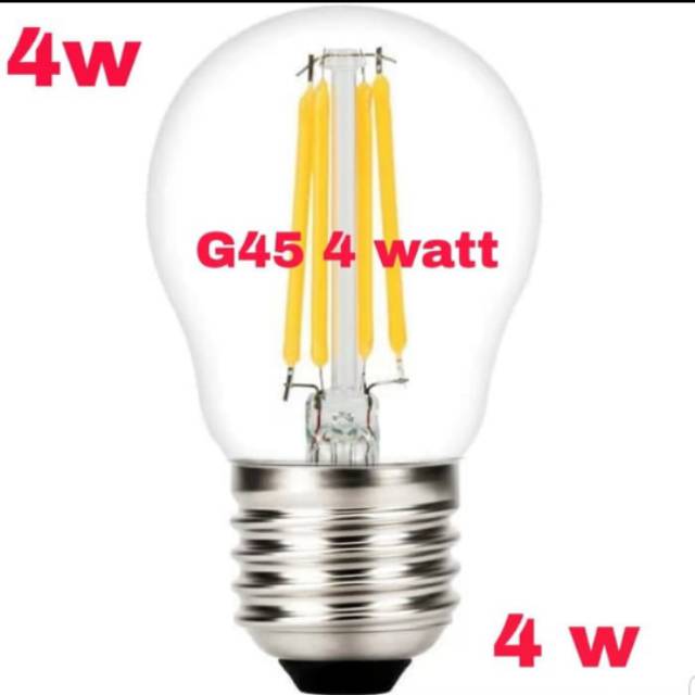 Lampu filamen 4 watt led cafe hias filamen 4w G45