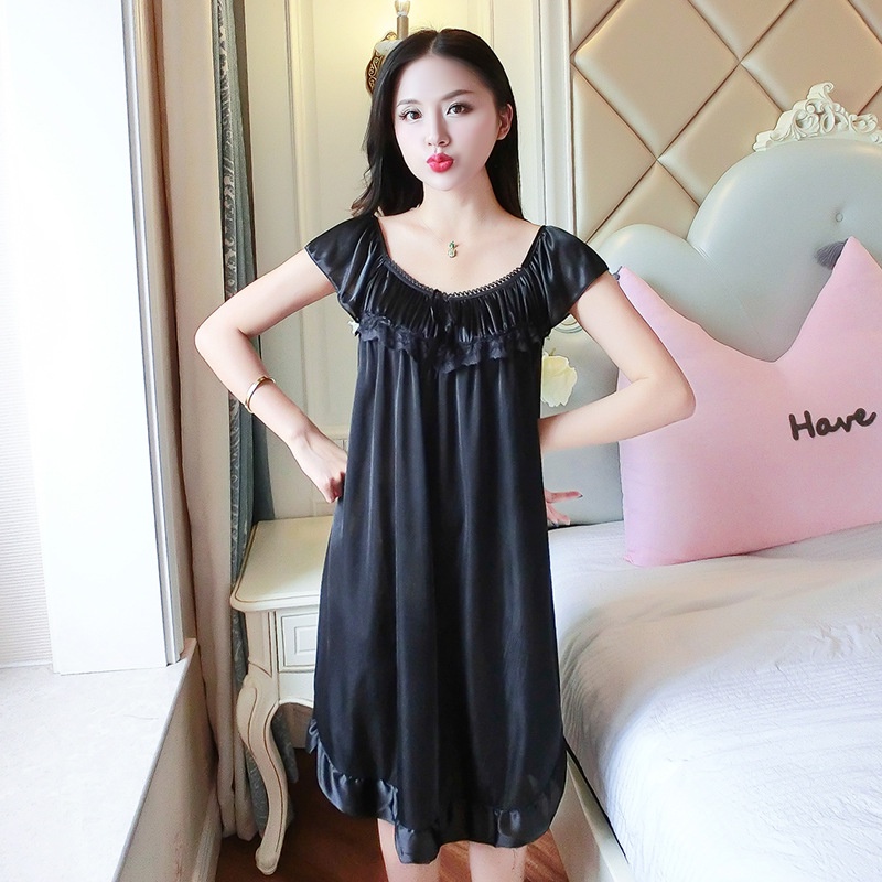 Piyama Wanita Dress Musim Panas Pejamas BT28