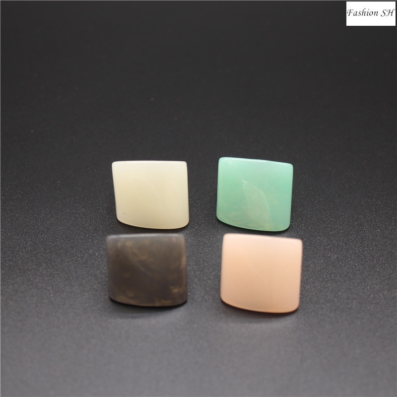 Bros Pin Ring Resin Simple Untuk Aksesoris Scarf Wanita M40259