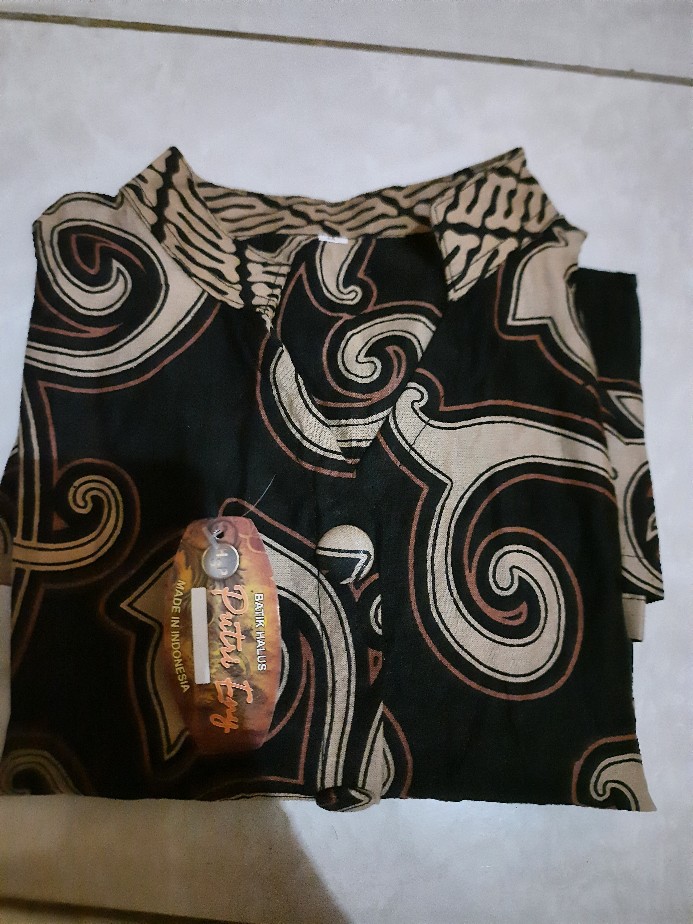 Tey-17 Batik Wanita Asj Sa Hrb026 Kenongo Kemeja Tosca Pendek