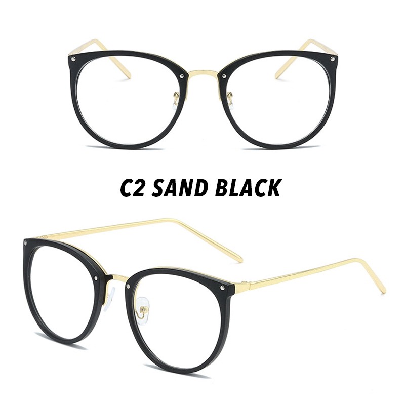 （YUZHU）COD MINUS 0~-400° Classical Mata Kucing Kacamata Wanita Cat Eye Eyeglasses