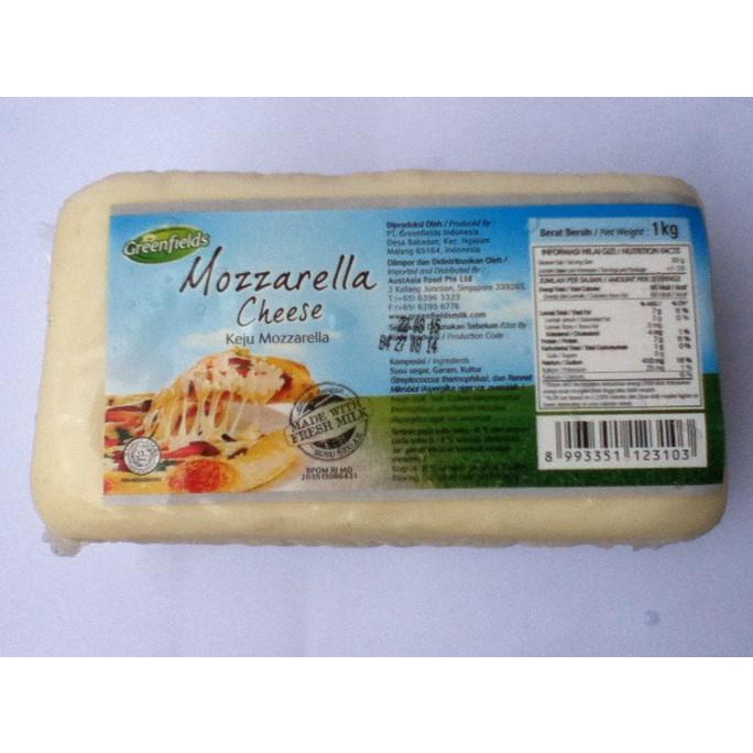 

Keju Blok Mozarella Green Valley 1Kg