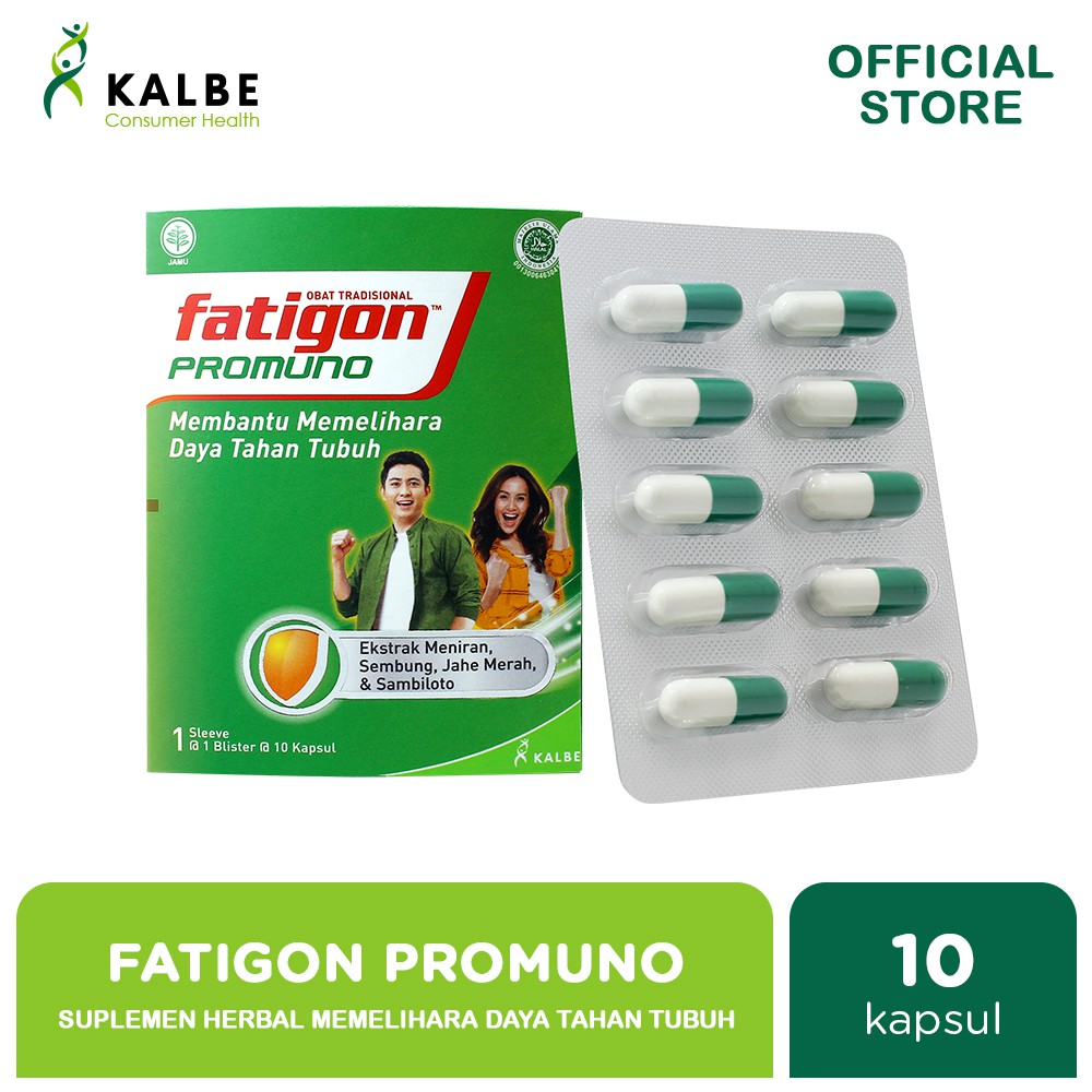 Fatigon Promuno Suplemen Daya Tahan Tubuh - Blister Isi 10 Kapsul