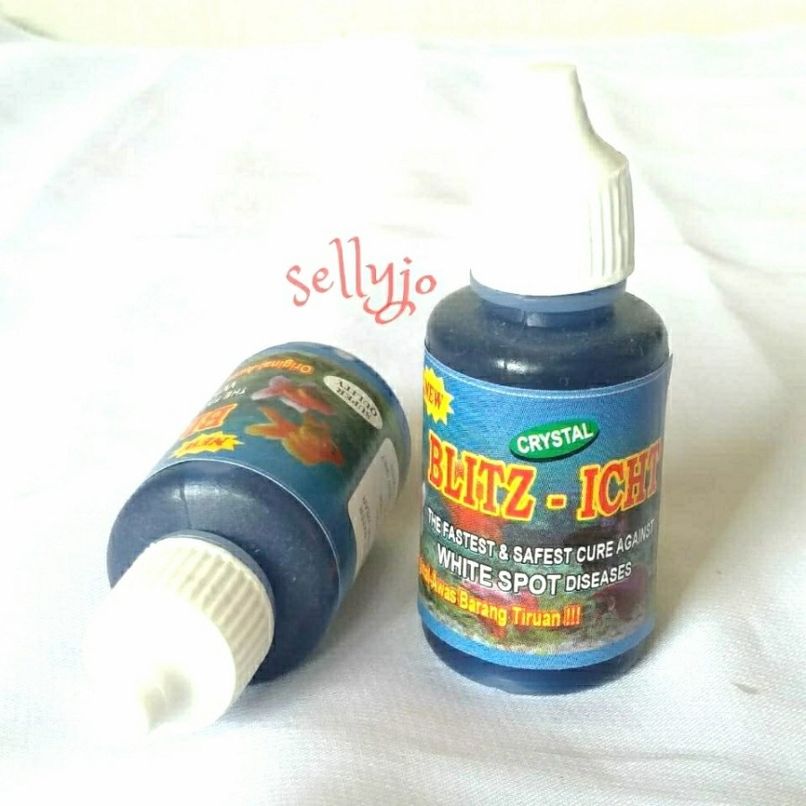 BLITZ-ICHT KECIL/ OBAT BIRU IKAN HIAS/OBAT ANTI JAMUR WHITE SPOT