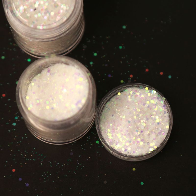 Siy Pigmen Resin Sequin Glitter Aurora 1mm 5 Warna 10ml Untuk Membuat Perhiasan