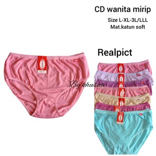  CD  Celana dalam wanita  merk mirip size L XL 3L katun  murah 