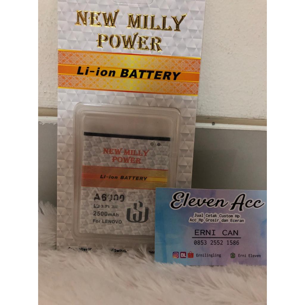 Baterai Milly Lenovo A6000