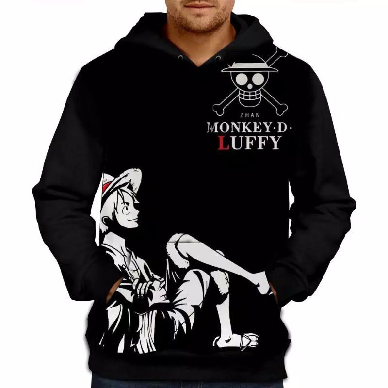 sweater hoodie anime one piece monkey D luffy santuy