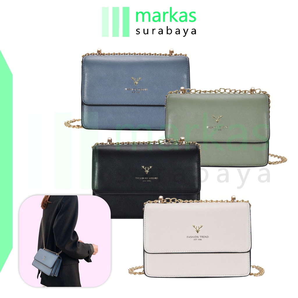 MARKAS  MS1437 Tas Selempang Wanita Korea Rantai Handbag