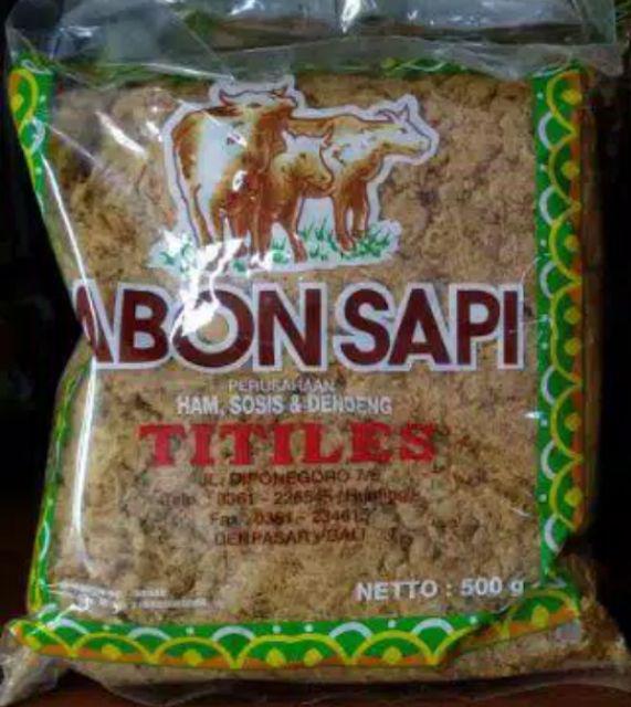 ABON BABI dan ABON SAPI TITILES 500GR | Shopee Indonesia